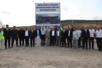Bandırma OSB Teknik Bilimler Meslek Yüksekokulu Yerleşkesinin İnşaatı Tüm Hızıyla Devam Ediyor